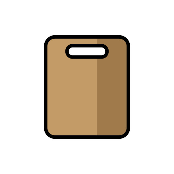 切菜板-厨房用具图标矢量设计模板图片下载