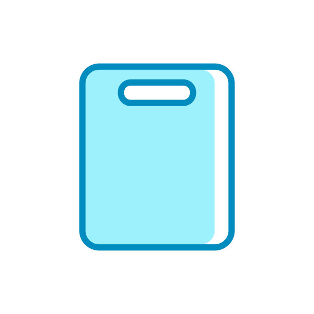 切菜板-厨房用具图标矢量设计模板图片下载