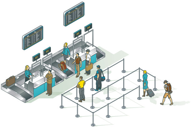 机场值机柜台图片下载