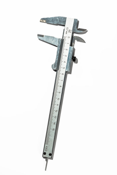 卡尺在白色背景孤立图片下载