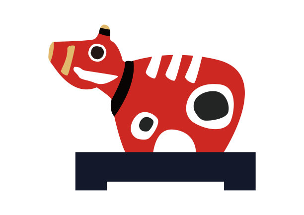 日本会津地区的传统玩具：红牛图片下载