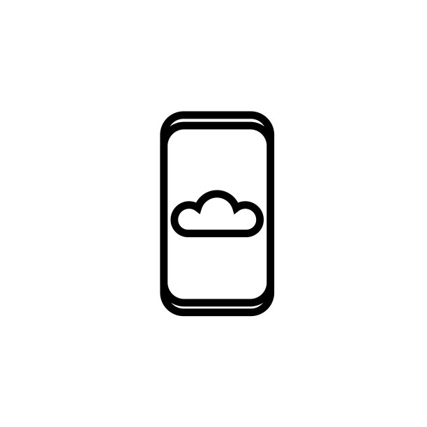 带Web图标的云计算背景：社交网络，移动应用图片下载