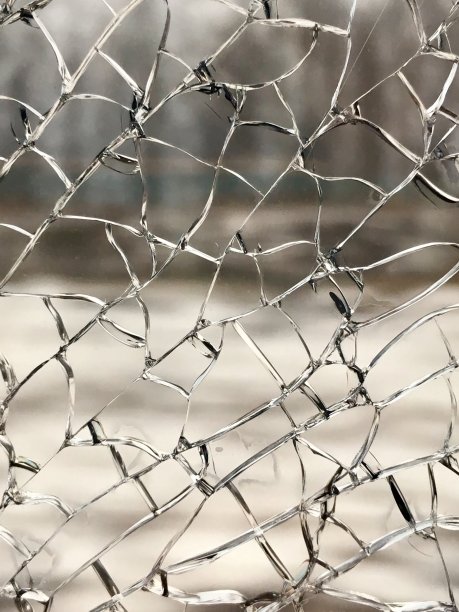 孤立的裂纹玻璃背景图片下载