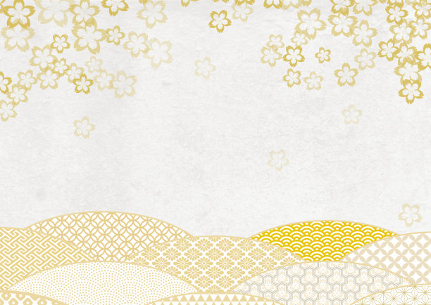 日本白纸纹理背景樱花素材图片