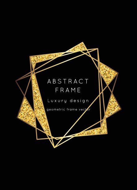 圣诞节几何字体贺卡矢量素材图片下载