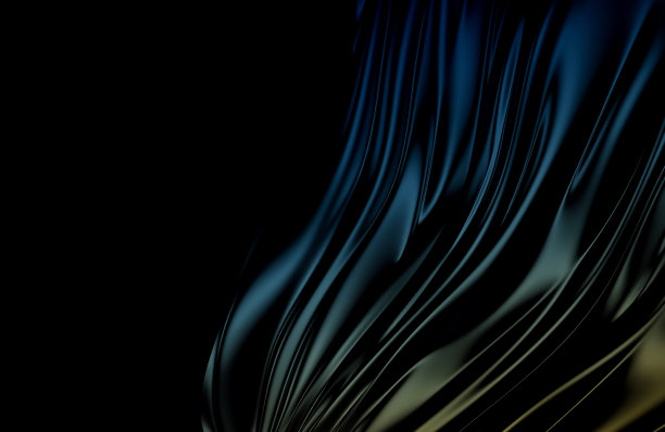 色彩波浪形背景色彩飞溅，设计高雅高雅。三维渲染图片下载