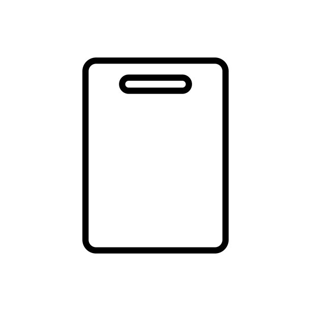 切割板图标矢量在白色的背景图片下载