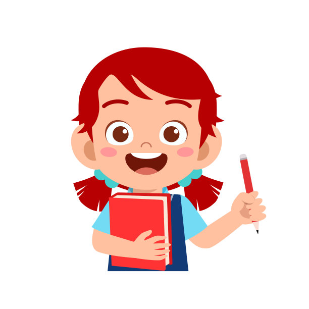 快乐可爱的小女孩学习微笑图片下载