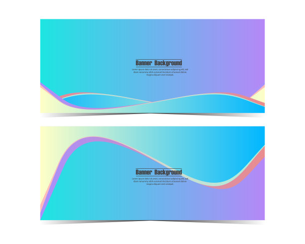 设计矢量抽象背景与梯度颜色的商业横幅模板。现代设计。矢量图图片下载