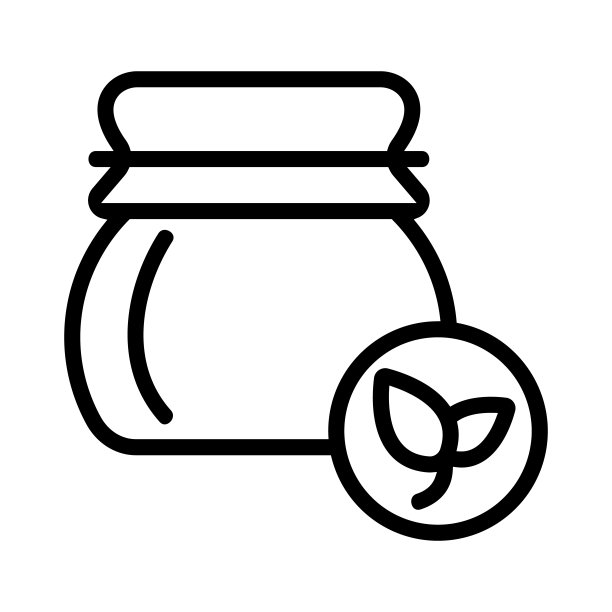 天然蜂蜜图标向量。孤立轮廓符号插图图片下载