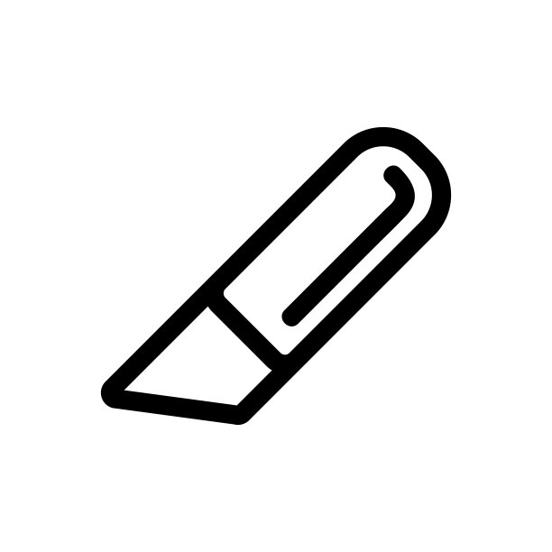 刀图标矢量。孤立轮廓符号插图图片下载