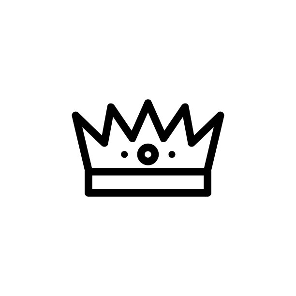 皇冠王图标向量。孤立轮廓符号插图图片下载