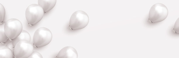 氦气球的节日背景。庆祝一个生日，海报，横幅快乐的纪念日。图片下载
