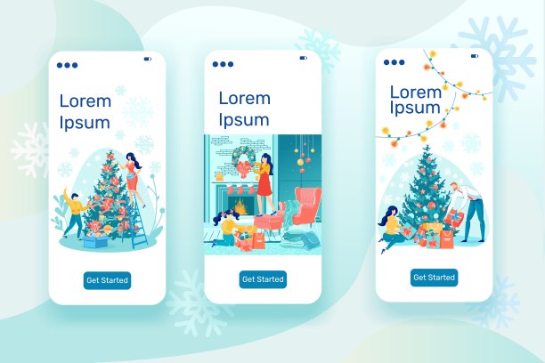 与孩子的家庭圣诞假期家务。图片下载