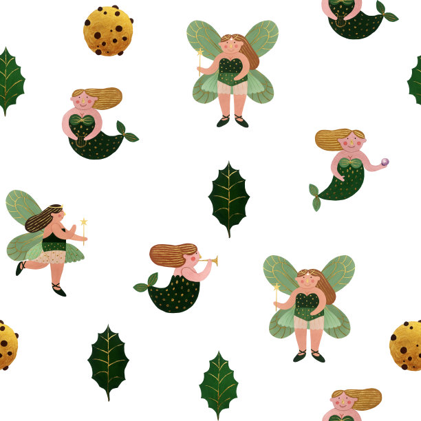 圣诞节无缝模式图片下载