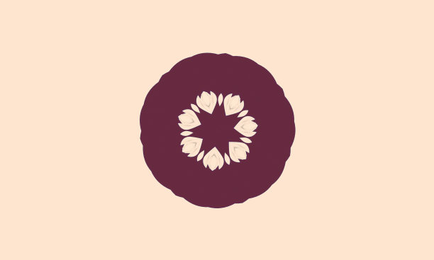 暗粉，紫红色的曼荼罗。东方插图。简单,简约的装饰。瑜伽，冥想，坦陀罗旗帜，卡片模板。花卉径向模式。放荡不羁的风格的花图片下载