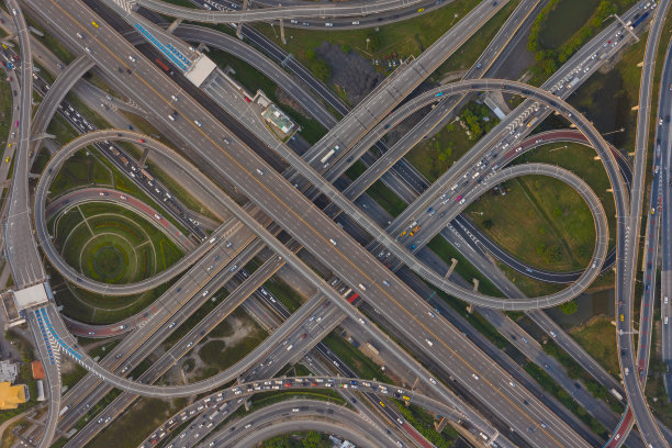 泰国曼谷市内道路交通。图片下载