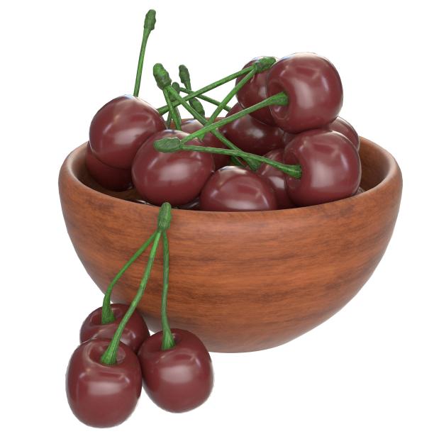 木碗里的樱桃图片下载