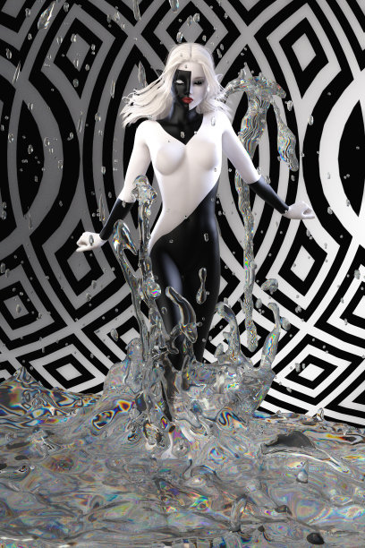 数字3D插图的水仙子图片下载