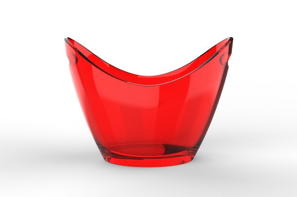 用于促销品牌的空白船形冰桶。3 d渲染树脂图片下载