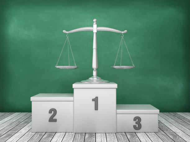 讲台与尺度公正的黑板背景- 3D渲染图片下载