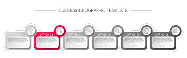 商业图标的信息图表。向量图片下载