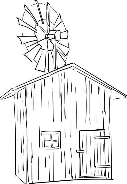 向量-老风车图片下载