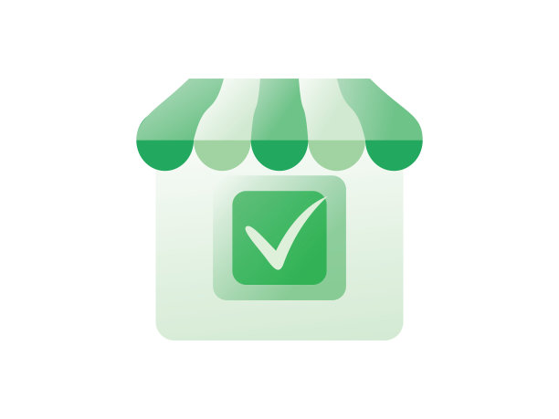 网上购物图标。概念营销与数字营销。样板店和检查。模板标识、形象。图片下载