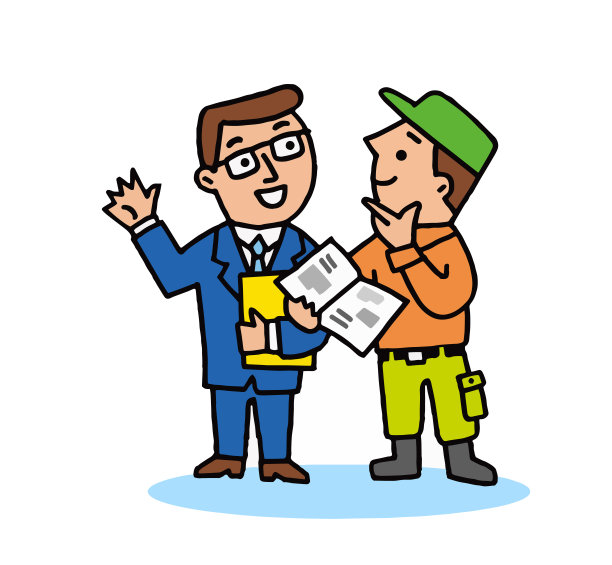 商人和客户进行销售会谈图片下载