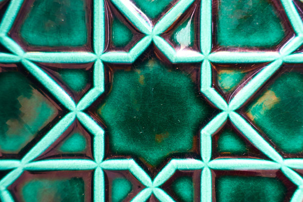 无缝绿色马赛克纹理图片下载