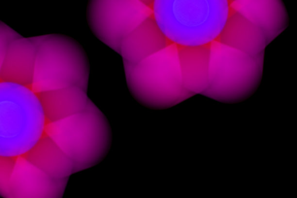 散焦照片散焦模糊的圆形光从彩色霓虹灯灯泡在夜晚为抽象的背景纹理图案图片下载