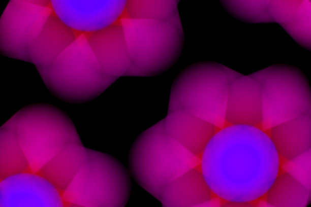 散焦照片散焦模糊的圆形光从彩色霓虹灯灯泡在夜晚为抽象的背景纹理图案图片下载