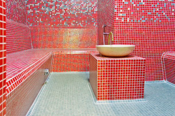 内部的土耳其桑拿，经典的土耳其浴室图片下载