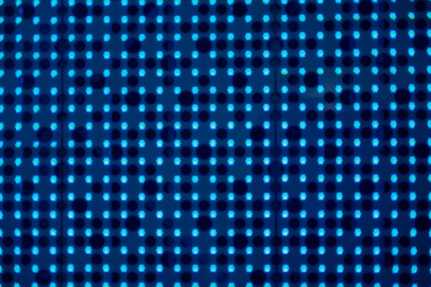 抽象的背景。亮蓝色LED屏幕。图片下载