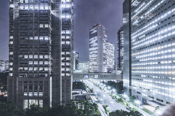 东京新宿夜景图片下载