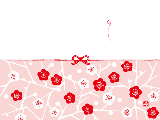 梅花纸:日式信封装饰图片下载