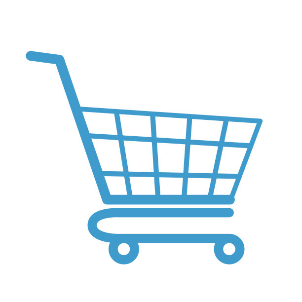 空彩色购物车平面现代设计。彩色矢量图标孤立的白色背景。Web商店对象设计。简单的购物车符号。购买丰富多彩的市场元素图片下载