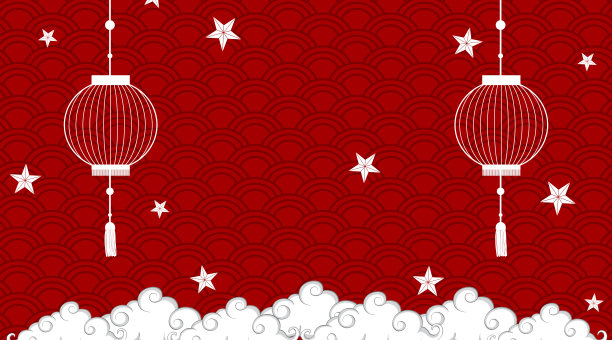 背景模板与中国图案在红色图片下载