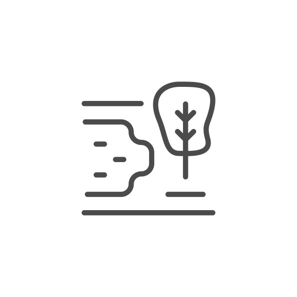 湖公园线轮廓图标图片下载