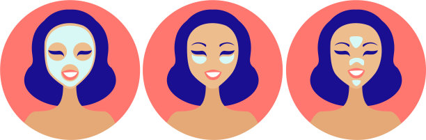 美容面膜和贴片的类型图片下载