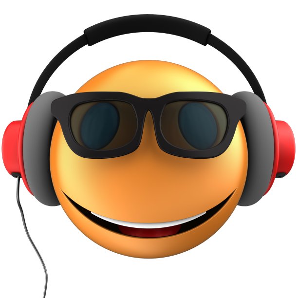 3d橙色表情微笑图片下载