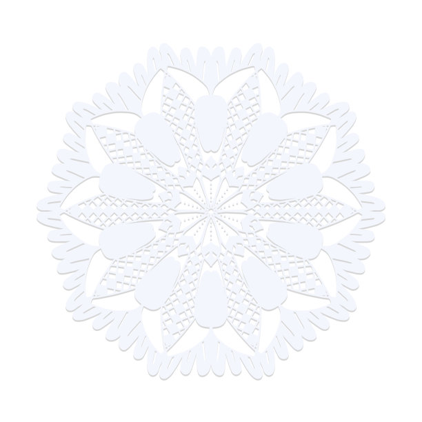 抽象剪纸以曼荼罗为设计背景。图片下载