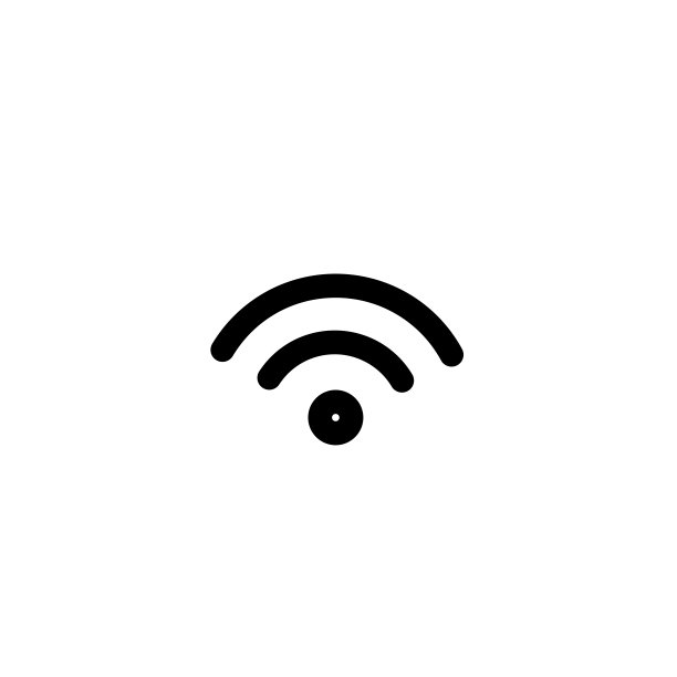 无线网络热点信号图标矢量图图片下载