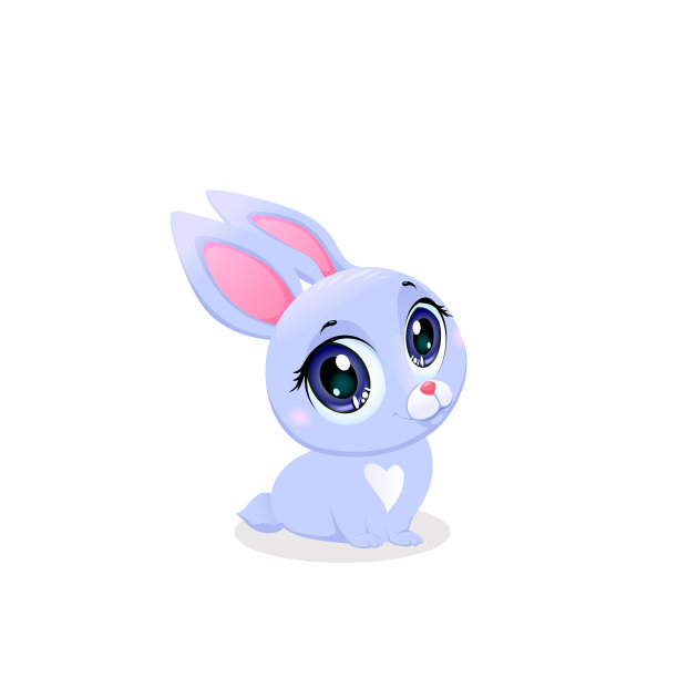 可爱的大眼睛复活节小兔子图片下载