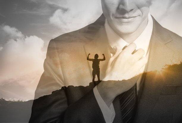 商人正在为工作中的成功做准备。图片下载