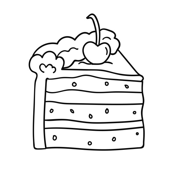 白色背景上蜡烛的生日蛋糕。矢量插图。图片下载