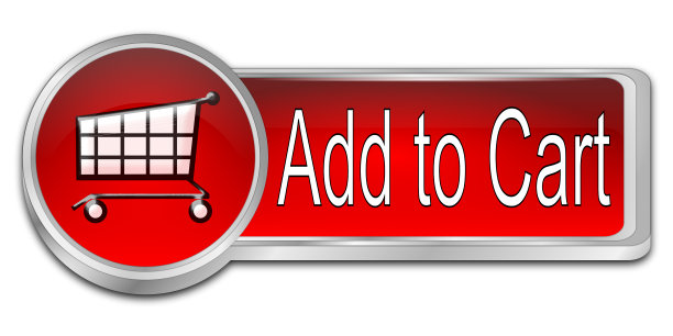 添加到购物车按钮- 3D插图图片下载