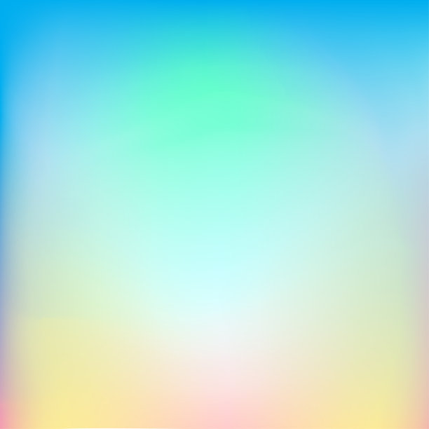 升起的太阳，日落梯度颜色的天空，云彩，异国情调的天堂景观，自动后期制作滤镜，矢量插图图片下载