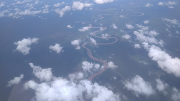 从顶视图看天空和云图片下载