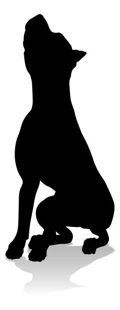 狗剪影宠物图片下载